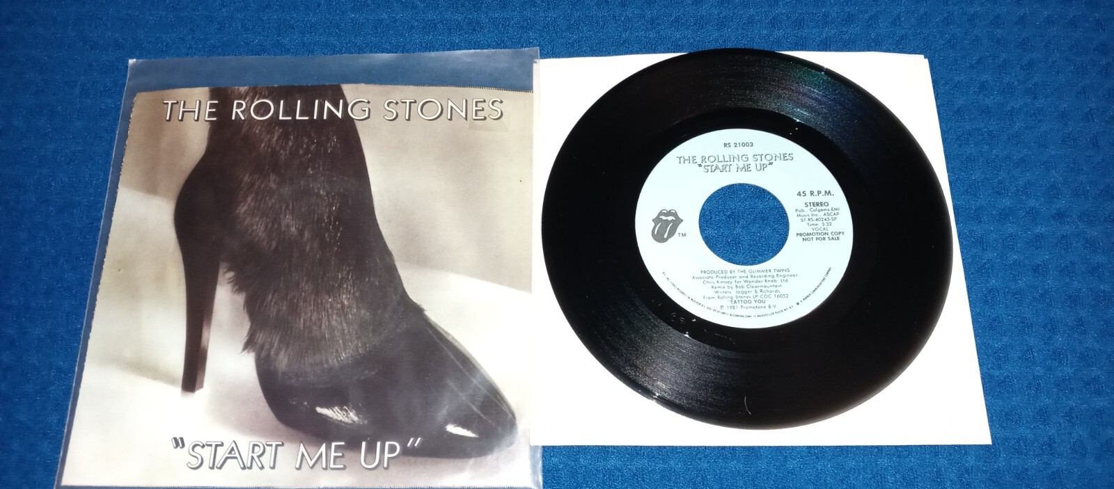 THE ROLLING STONES: Start me up (Rare) 12”promotional copy