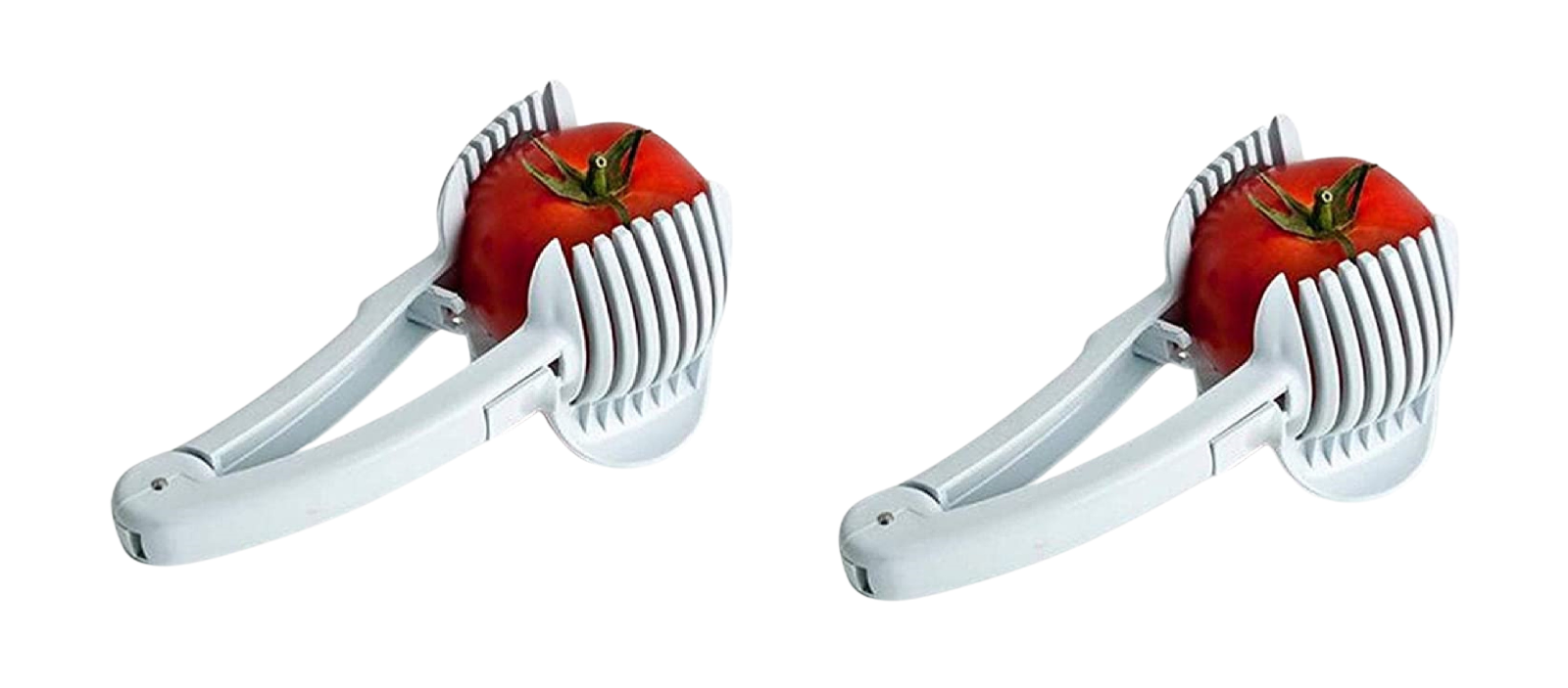 2 Pack Multifunctional Handheld Tomato Lemon Slicer Holder Kitchen Cutting Tool