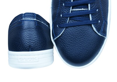 GEOX GEOX U RICKY B HERREN LEDER SNEAKER - DUNKELBLAU - WELTWEITE LIEFERUNG