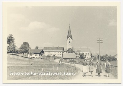 Untermaiselstein Rettenberg Allgäu 1943 - Dorf Straße Frauen - Altes Foto 1940er