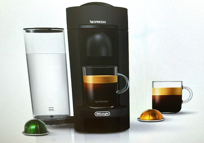 Nespresso Vertuo Plus Coffee and Espresso Maker by De'Longhi Matte Black *See De