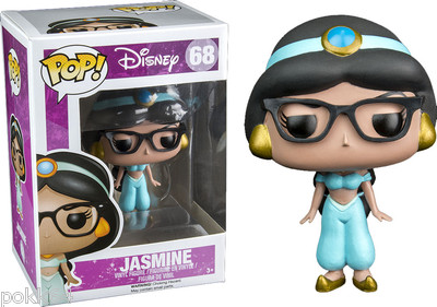Aladdin POP! Disney Vinyl figurine Jasmine Nerd (Hipster) 10 cm funko 68 (caz-f)