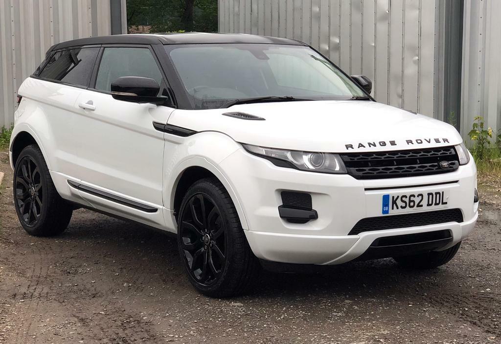 2013 White Range Rover Evoque Pure 2.2 4WD 3DR Black Pack Style in