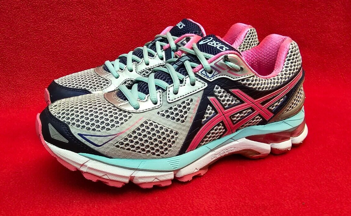 Asics GT 2000 3 Running Shoes T551N Women's Size 7.5M Siver Pink Indigo