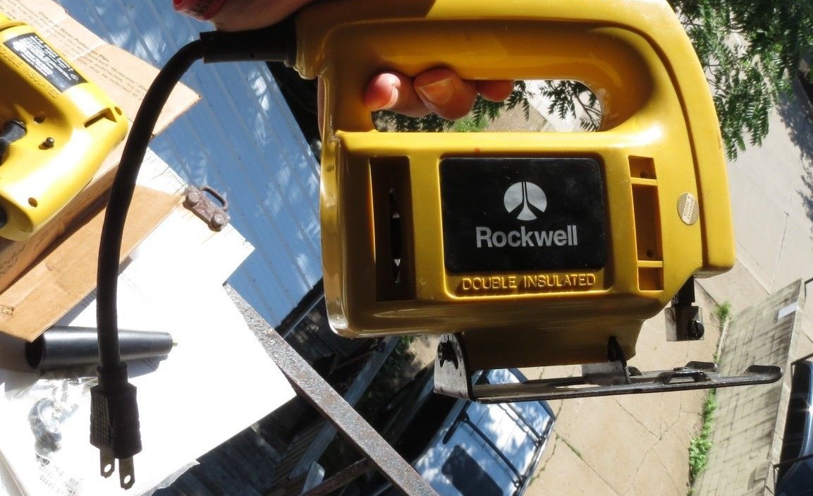 Vintage Rockwell Lot USA Retro Classic Yellow Jig Saw & NOS NIB 1/2