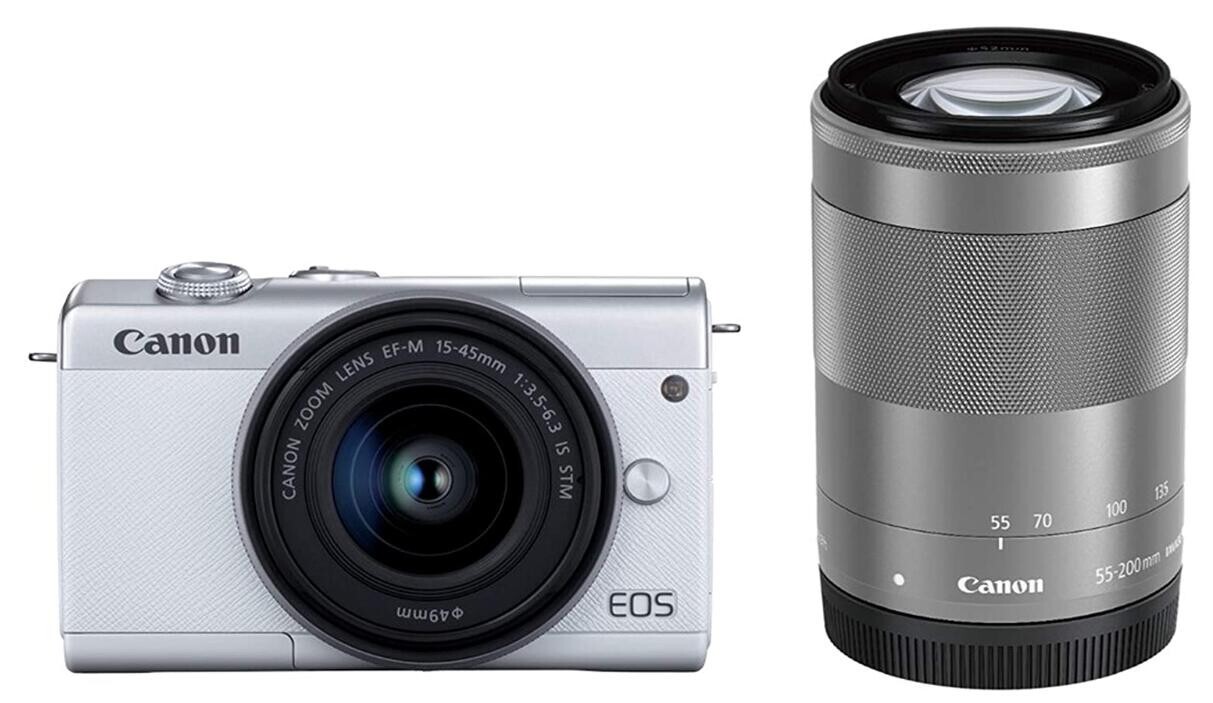 ■極上美品■ キャノン EOS Kiss M2 ダブルズームKIT ♯I015 Canon Mirrorless SLR Camera EOS Kiss M2 Double Zoom Kit