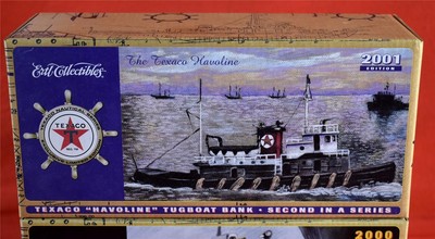 2X NIB ERTL Texaco Havoline Tugboat Nautical Series 2001-2000 Special Edition