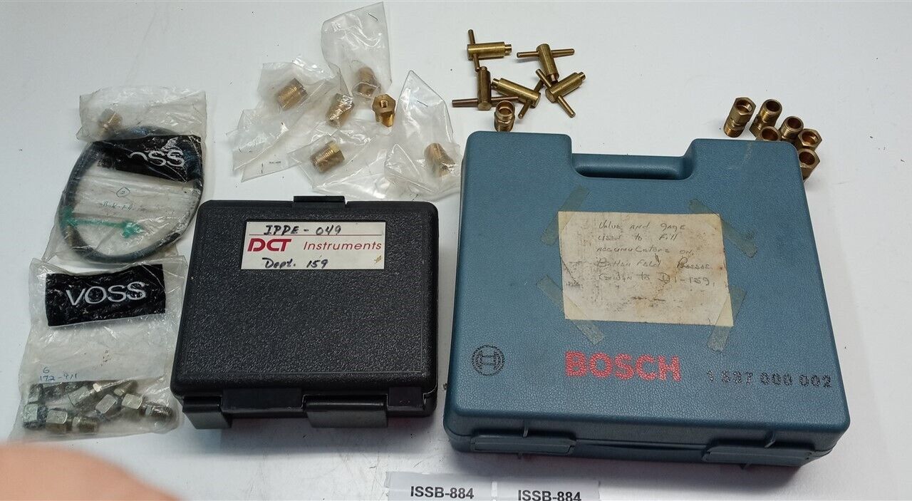 Lot Bosch 1537000002 Accumulator Kit & DCT Instruments Lot Bosch 1537000002 Accumulator Kit & DCT Instruments