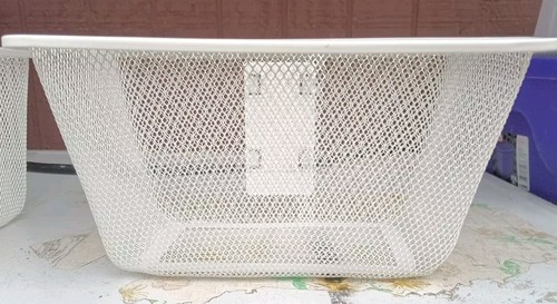 IKEA アルゴート　
ホワイト メッシュ収納ラック 4段 廃盤】IKEA ALGOT アルゴート4段 メッシュバスケット（天板付き