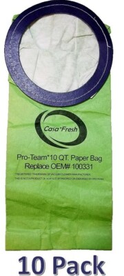 Replacement Proteam 100331 Vacuum Bag For 10 Qt. Backpack Vacuums - 10 / Pack