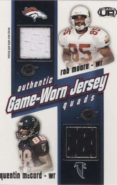2002 Pacific Heads Up Avion Black Patrick Johnson Quentin Mccord #43