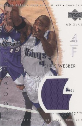 2003-04 UD Glass - Chris Webber #GG-CW