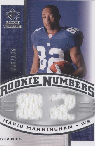 2008 SP Rookie Threads Mario Manningham #RN-MM