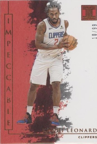 2019-20 Panini Impeccable - Kawhi Leonard #75