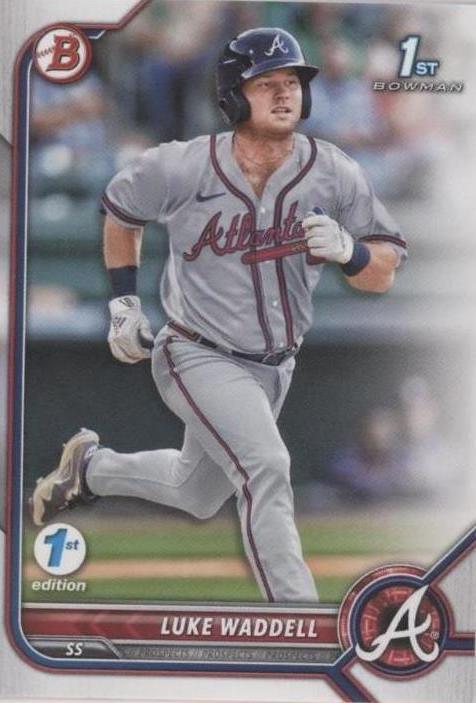 2022 Bowman 1st Edition - Luke Waddell #BPPF-48