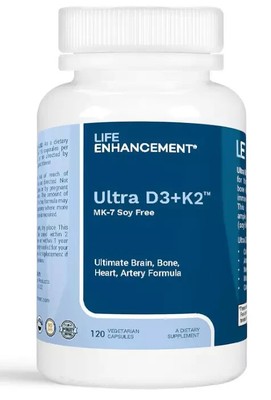 Ultra D3/K2 Vitamin D3 2000 IU with Vitamin K2 - Vitamin D Supplement for Health