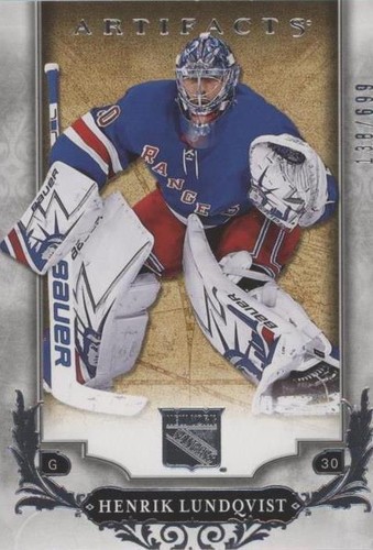 2018-19 Upper Deck Artifacts - Henrik Lundqvist #127