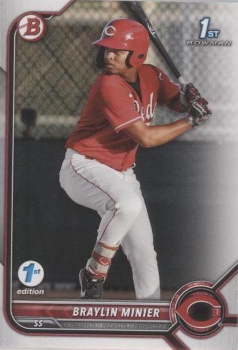 2022 Bowman 1st Edition - Braylin Minier #BPPF-93