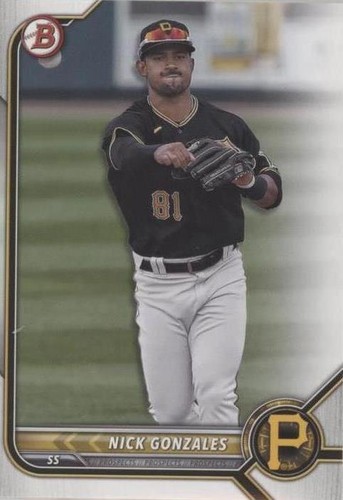 2022 Bowman #BP-77 Nick Gonzales Pirates Prospects Neon