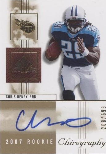 2007 SP Chirography Chris Henry #120