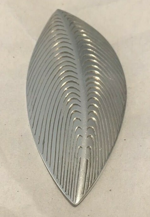 Vint STERLING Silver LEAF Pin / Brooch ANTON MICHELSEN EIGIL JENSEN Denmark Mod