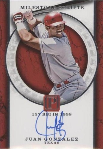 2016 Panini Pantheon - Juan González #MS-JU