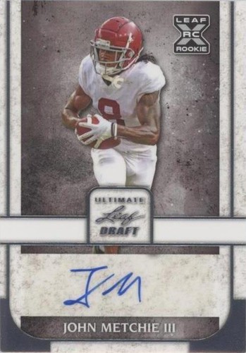 2022 Leaf Ultimate Draft John Metchie III #BA-JM1