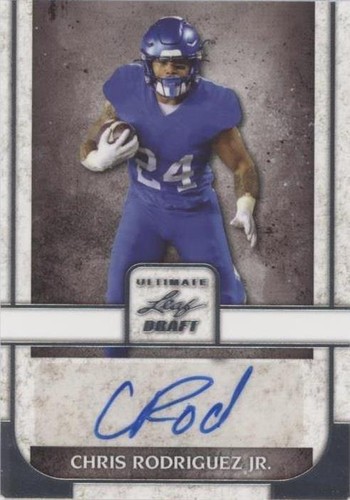 2022 Leaf Ultimate Draft Chris Rodriguez Jr. #BA-CRJ