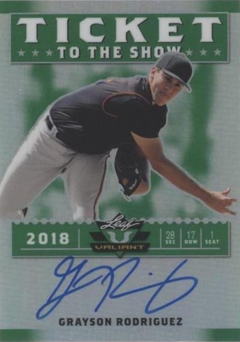 2018 Leaf Valiant - Grayson Rodriguez #BA-GR1