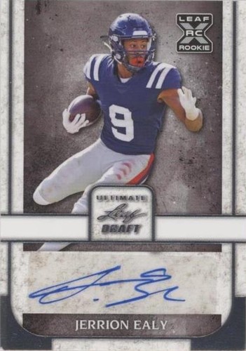2022 Leaf Ultimate Draft Jerrion Ealy #BA-JE1