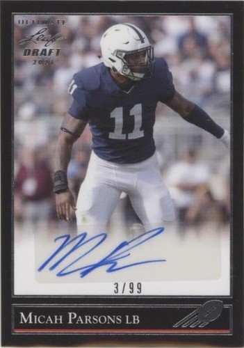2021 Leaf Ultimate Draft Micah Parsons #BG-MP1