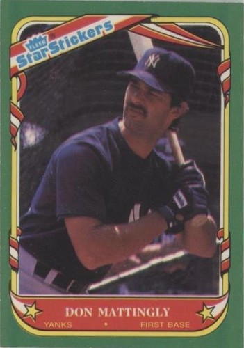 1987 Fleer Star Stickers - Don Mattingly #74