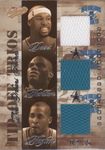 2004-05 Fleer Authentix - Jamaal Magloire/Jamal Mashburn/Baron Davis #TT-NH
