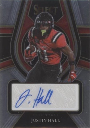 2022 Panini Select Draft Picks Justin Hall #RS-JHA