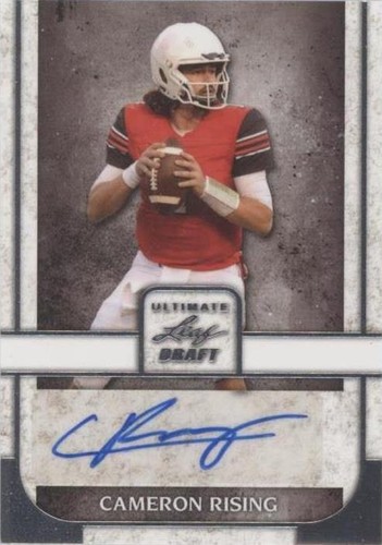2022 Leaf Ultimate Draft Cameron Rising #BA-CR1