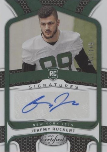2022 Panini Certified Jeremy Ruckert #RS-JR