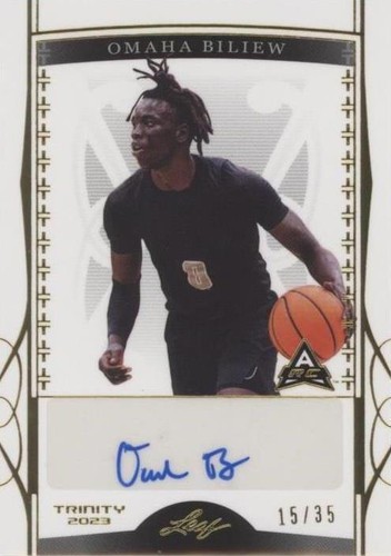 2022-23 Leaf Trinity - Omaha Biliew #BA-OB1