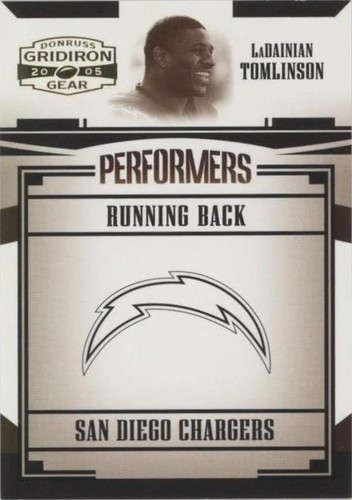 2005 Donruss Gridiron Gear LaDainian Tomlinson #P-31