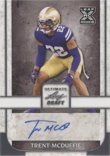2022 Leaf Ultimate Draft Trent McDuffie #BA-TM1