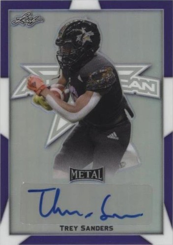 2019 Leaf Metal U.S. Army All-American Bowl Trey Sanders #BA-TS1