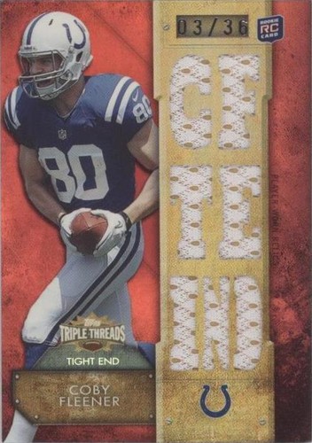 2012 Topps Triple Threads Coby Fleener #TTR-46