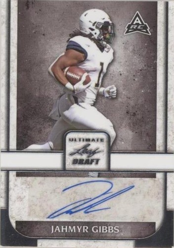 2022 Leaf Ultimate Draft Jahmyr Gibbs #BA-JG1