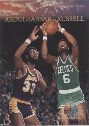 1996 Topps Stars - Bill Russell/Kareem Abdul-Jabbar #I-3