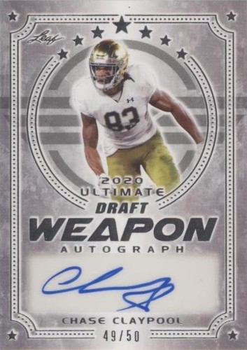 2020 Leaf Ultimate Draft Chase Claypool #WA-CC1