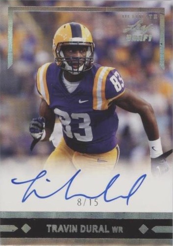 2016 Leaf Ultimate Draft Travin Dural #GLR-TD2