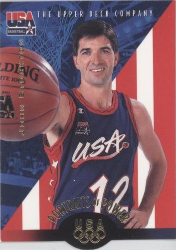 1996 Upper Deck USA Basketball Deluxe Gold Edition - John Stockton #58