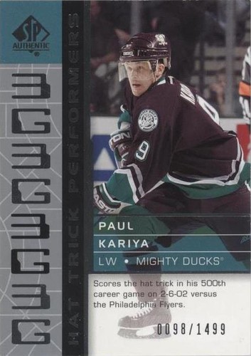 2002-03 SP Authentic - Paul Kariya #91