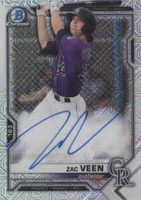 2021 Bowman - Zac Veen #BMA-ZV
