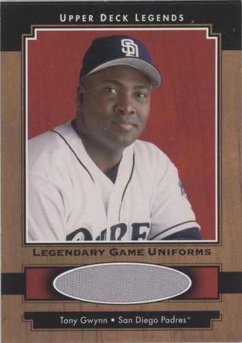 2001 Upper Deck Legends - Tony Gwynn #J-TG