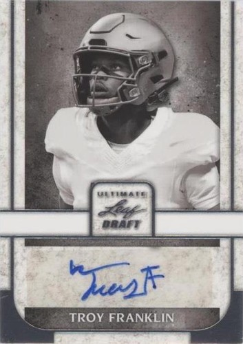 2022 Leaf Ultimate Draft Troy Franklin #PA-TF1